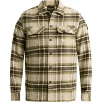 PME Legend Skjorte 'Overshirt with lumberjack check pattern' grøn