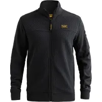 PME Legend Overgangsjakke 'Sweatshirt with jacquard pattern and flight pocket' mørkeblå