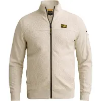 PME Legend Overgangsjakke 'Sweatshirt with jacquard pattern and flight pocket' creme