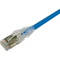 AMP NETCONNECT Patchkabel kat 6A S/FTP PiMF, længde: 15,0 m farve: blå med LSZH kappe
