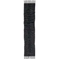 Lala Berlin Tørklæde - Uld - 180x38 cm - Black Leo - - OneSize - Tørklæde