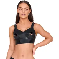 Late-X Latex Nipple-free Bra Top