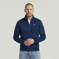 G-Star Core Zip Stand Up Collar Sweat - Dark blue - Men
