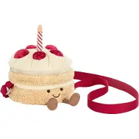 Jellycat Skuldertaske - 15x13 cm - Armuseables Birthday cake - - OneSize - Skuldertaske