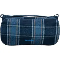Topologie - Sadeltasker - Bottle Sacoche Medium Blue Check Check Wool til Unisex - Blå