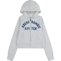 Abercrombie & Fitch Sweatjakke natblå / himmelblå / grå-meleret