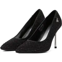 Karl Lagerfeld Pumps ' Sarabande Mesh-Pumps mit Edelsteinen ' sort