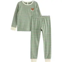 Lindex Nattøj creme / grøn / mørkelilla