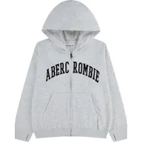 Abercrombie & Fitch Sweatjakke grå-meleret / sort