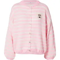 Hailys Cardigan 'Av44a' lyserød / hvid