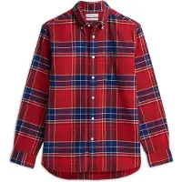 Tommy Hilfiger Skjorte 'Hero' mørkeblå / rød / vinrød / hvid