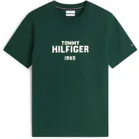 Tommy Hilfiger Bluser & t-shirts 'Brand Love' mørkegrøn / hvid