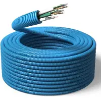 PM Flex Flexrør 20mm med datakabel 2xC6 U/UTP og antennekabel 1xRG6T R100 - (100 meter)