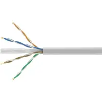 SOLAR PLUS Datakabel kat 6 U/UTP (4x2xAWG24) 305m pull boks, farve: hvid med LSZH kappe, CPR klasse: Dca s2-d2-a1, separationsklasse: B - (305 meter)