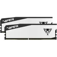 Patriot Memory Patriot Viper Elite 5 series - DDR5 - sæt - 32 GB: 2 x 16 GB - DIMM 288-PIN - 6400 MT/s / PC5-51200 - CL32 - 1.4 V - ikke bufferet - on-die ECC - hvid, sort