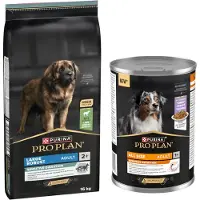 Purina Pro Plan 16 kg + 12 x 400 g All Size Adult Everyday Nutrition Kalkun gratis! - Large Adult Robust Lam & Ris Sensitive Digestion