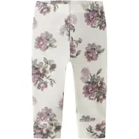Name it Leggins - Uld - NbfWillitus - Snow White/Flower Bouquet - - 68 - Leggings - Uld