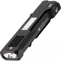 Wuben X5 1R Black, rechargeable 3-in-1 tactical EDC flashlight with 365nm UV light and green laser, 1300 lumens