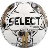 Select Fodbold Brillant Super V23 - Hvid/Grå, størrelse Ball SZ. 5