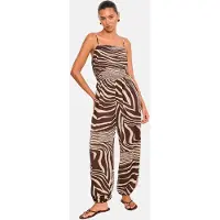 Lipsy Jumpsuit brun / hvid