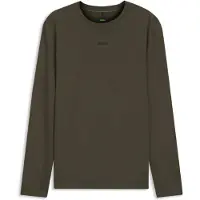 BOSS Active slim-fit T-shirt i pointelle-stof med stræk