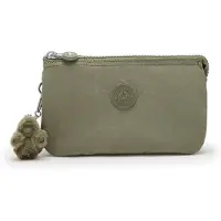 Kipling Kosmetiktaske 'Creativity L' oliven / grøn-meleret