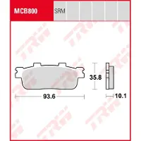 TRW Mcb800 Bremseklodser