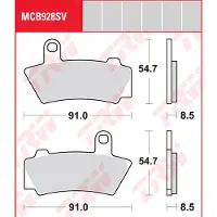 TRW Bmw R 18 Abs 21-26/r 18 B Abs 22-26/r 18 Tc Abs 22-24 Sintrede Bremseklodser