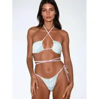 Flavia Valentini Bikini 'Roma Reversibile Bikini Set - Africa Aquamarina/ Africa Lilac' lilla