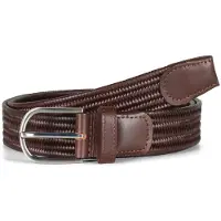 Howard London Bælte 'Howard Braided Stretch Belt Asher Brown' brun