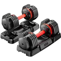 inSPORTline Justerbare håndvægte Durabell, 2 x 6,5 - 24,5 kg