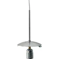 SOLAR PLUS GLOBE CAFE ophæng 1xE27 MAT STÅL inkl. 3m. kabel