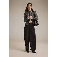 Stradivarius Blazer I Imiteret Skind Med Prægede Knapper 0-550 M