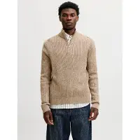 Jack & Jones Pullover 'JJPANNEL' lysebrun