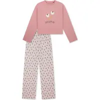 Schiesser Nattøj ' Nightwear ' lysegrå / gammelrosa