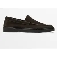 Massimo Dutti - Male - Mokkasin I Spaltlæder - Brun - 43