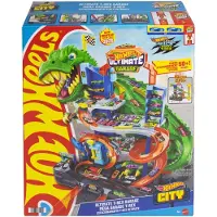 Hot Wheels Ultimate T-rex City Garage Spor