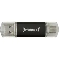 Intenso Twist Line - USB flashdrive - 256 GB - USB 3.2 Gen 1 / USB-C - antracit (sort)