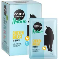 Cosma Økonomipakke: 18 x 50 g Nature portionsposer - Kyllingebryst