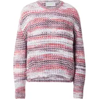 JJXX Pullover 'JXSIMONE' lyseblå / vinrød / cranberry / hvid