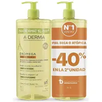 A-Derma Exomega Control Emollient Shower Oil Pack 2 X 1000ml