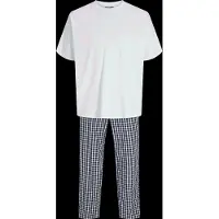 Jack & Jones Pyjamas lang 'JACFLORENCE' navy / hvid