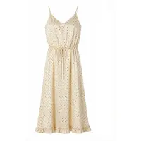 Coster Copenhagen Kjole ' Dot ' beige