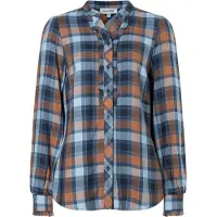 More & more Bluse navy / mørkeorange