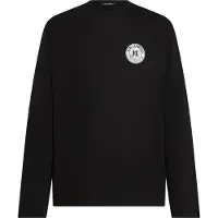 Karl Lagerfeld Bluser & t-shirts 'Après Ski Club' grå / sort / hvid