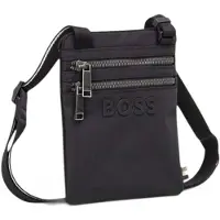 BOSS BOSStil mænd. 50567761 Catch 3.0 Zip taske sort (OSFA), Casual, Genanvendt polister