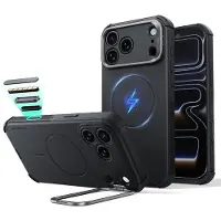 ESR iPhone 18 Pro Max/17 Pro Max Cyber Tough Kickstand MagSafe Hybrid Cover - Sort