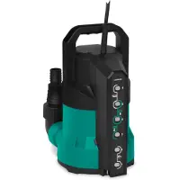 Vonroc Dykpumpe 550W | 17.000 l/t | Fladsugende til 1 mm | Sensorswitch | Til Rent Vand | Kælder, Pool, Regnvandstank & Garage
