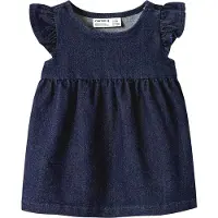 Name it kjole - NbfEmber - Glitter - Dark Blue Denim - - 74 - Kjole