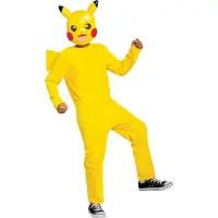 Pokémon Udklædning - Pikachu - - 10-12 år (140-152) - Udklædning